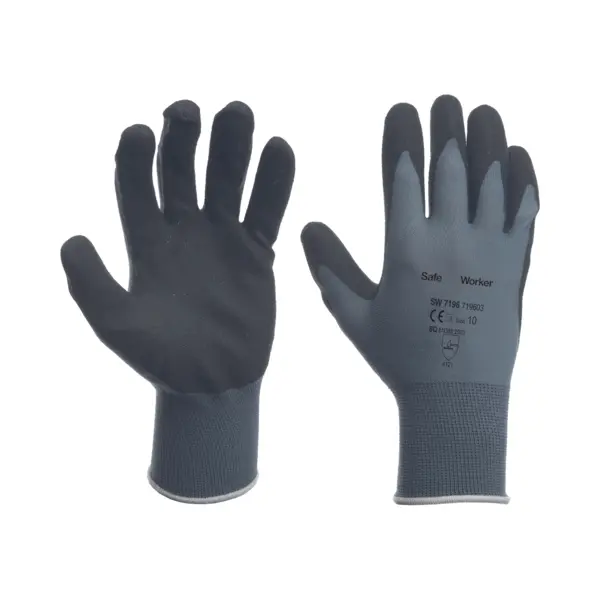 Safeworker Werkhandschoen Nylon/Nitril - Handschoenen - Grijs Size 11 thumbnail