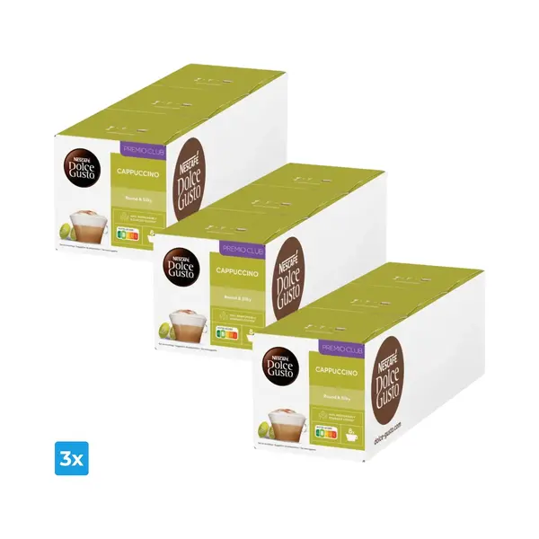 NESCAFÉ Dolce Gusto Nescafe Dolce Gusto Cappuccino (3x 48 Cups) thumbnail