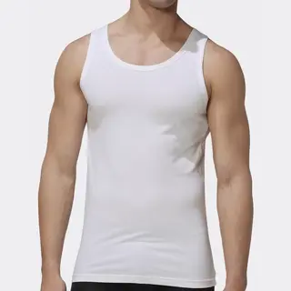 Toker Young Heren Hemd Sport - Microfiber Onderhemd Voor Mannen - Sneldrogend - Zwart - Wit - Xl