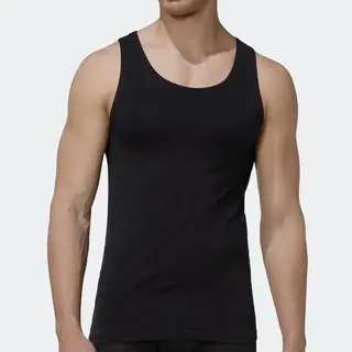 Toker Young Heren Hemd Sport - Microfiber Onderhemd Voor Mannen - Sneldrogend - Zwart - Wit - Xl