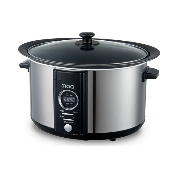Moa Slowcooker 6, 5L - Digitale Timer - 3 Warmtestanden - Rvs thumbnail