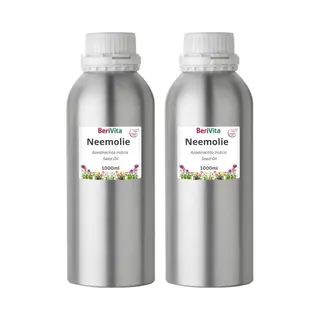 Berivita Neemolie 2 Liter - Koudgeperste, Pure En Onbewerkte Neem Olie Van Azadirachta Indica Zaden Voor Mens, Dier En Plant