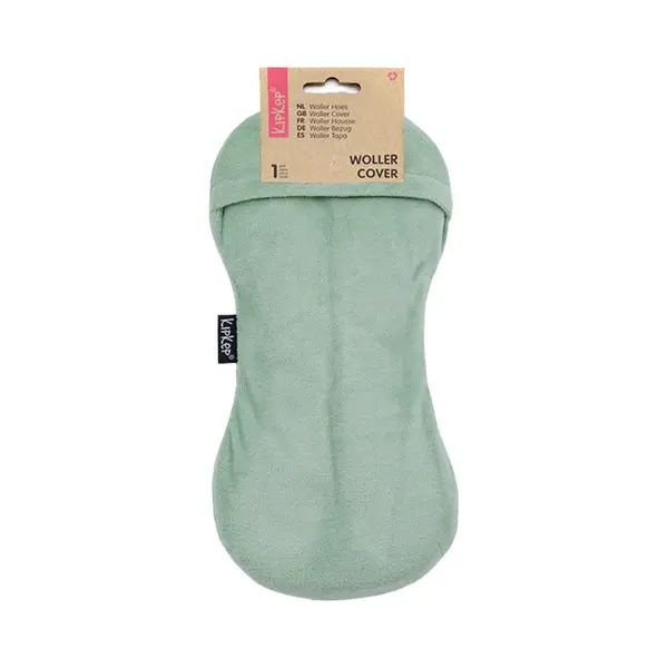 Woller Cover Pale Green - Losse Hoes Voor KipKep Woller Warmtekussen - Salie Groen - Katoenvelour - Kruikhoes thumbnail