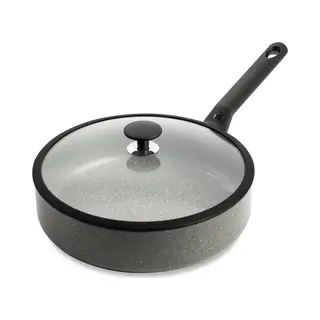 Bk Granieten Koekenpan Met Deksel Ø28 Cm, Pan + Steelpan, Veelkleurig