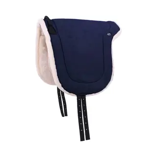 Qhp Reitpad Pferd Bareback Pad 19 Mm | Sicherer Halt | Komfortables Reiten | Praktische Größe (Navy, Full)