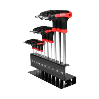 Höfftech 8045 Torx T Schraubendreher Satz Schraubenzieher T-Griff 10tlg., Ht