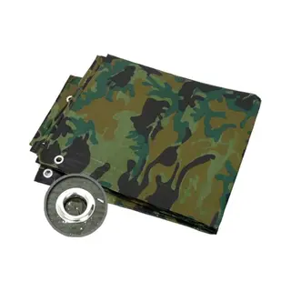 Benson Camouflage Afdekzeil - Verstevigde Hoeken - 2 X 3 Meter - Uv-bestendig - 6 M²
