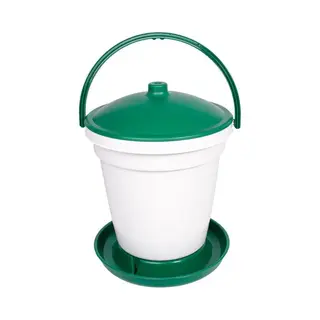 Shorefields Large 18 Litre Chicken, Hen, Poultry Drinker, (Green & White)