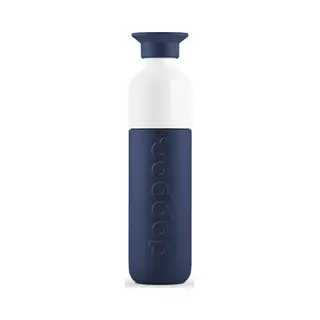 Dopper Insulated 350ml Thermosflasche Breaker Blue - Doppelwandig, Auslaufsicher, Hält 24h Kalt/9h Heiß - Edelstahl Trinkflasche - Thermobecher -