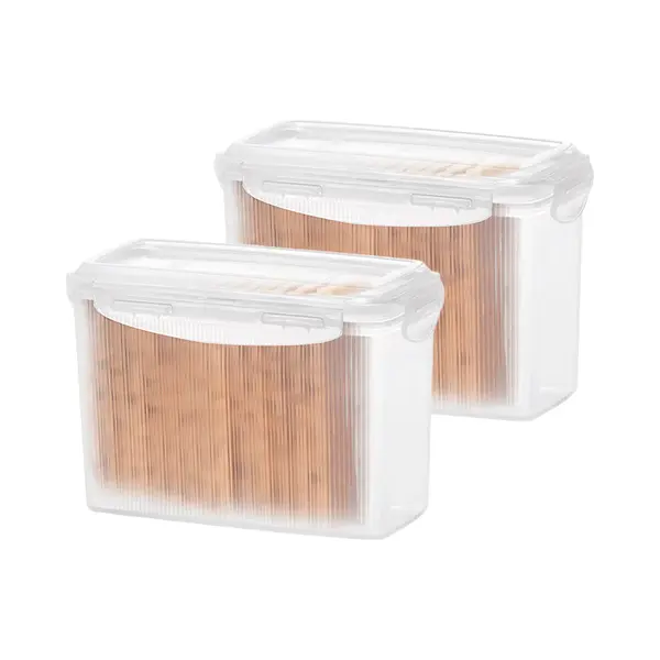 Lock&Lock Cracker Bewaardoos - Knackebrod Bewaardoos - Crackerdoos - Vershouddoos - 1, 5 Liter - Transparant - Set Van 2 Stuks - LocknLock thumbnail