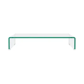 Vidaxl - Tv Stand/monitor Riser Glass Clear 60x25x11 Cm
