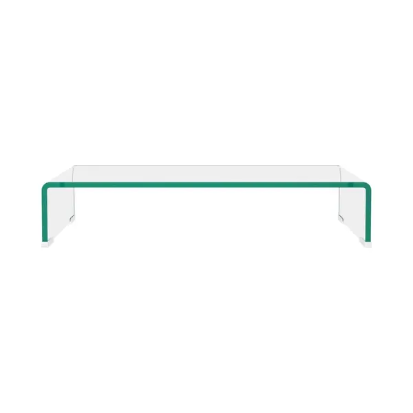 Vidaxl - Tv Stand/monitor Riser Glass Clear 60x25x11 Cm thumbnail