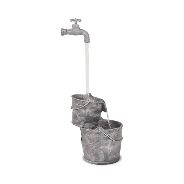 VidaXL - Waterornament - Met - Kraan - En - Emmers - Polyresin thumbnail