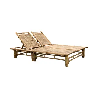 VidaXL 43715 Gartenstuhl Lounge Gepolsterter Sitz Bambus