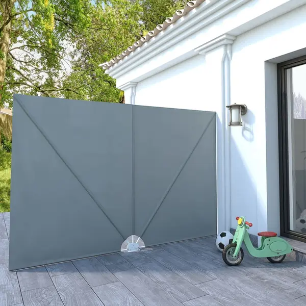 Faltbarer Terrassen-seitenfächer Grau 300×200 Cm Vidaxl thumbnail