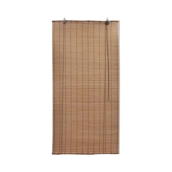 Brown Bamboo Roller Blinds 120 X 220 Cm Vidaxl thumbnail