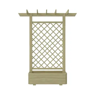 VidaXL Pergola Mit Pflanzkasten 162x56x204 Cm Holz