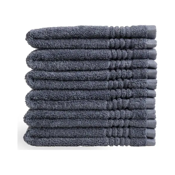 Outlet Badtextiel - Set Van 6 - Gastendoek 30x50 - Jeans Blauw thumbnail