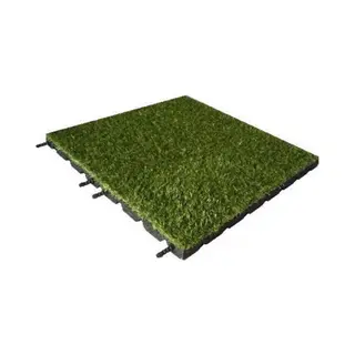 Intergard Kunstgrastegels Kunstgras Rubberen Tegels 50x50x3cm