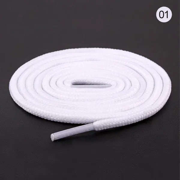 2 Paar Witte Ronde Schoenveters 120 Cm – Stevige Duurzame Veters thumbnail