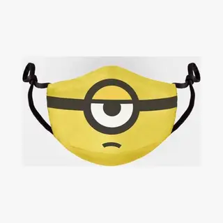 Difuzed FM110528DSP Minions 2-Eyes Mask/Face Covering, Yellow