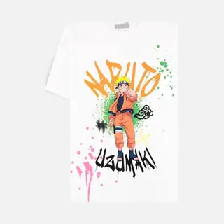 Difuzed Naruto - Uzumaki Heren T-shirt - Xl - Wit
