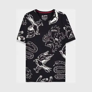 Difuzed Harry Potter Wizards Unite All Over Print T-Shirt Zwart - Xl