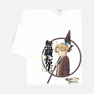 Difuzed Mushoku Tensei - Graphic Art Heren T-shirt - L - Wit
