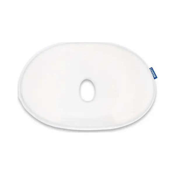 Luvion® Baby Hoofdkussen Wit - Speciaal Baby Kussen Met Ergonomische Vormgeving Biedt Bescherming Tegen Het Ontwikkelen Van Een Plat Achterhoofd thumbnail