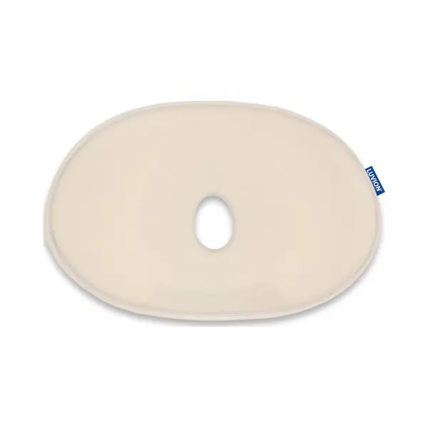 Luvion® Baby Hoofdkussen Zand Beige - Speciaal Baby Kussen Met Ergonomische Vormgeving Biedt Bescherming Tegen Het Ontwikkelen Van Een Plat thumbnail