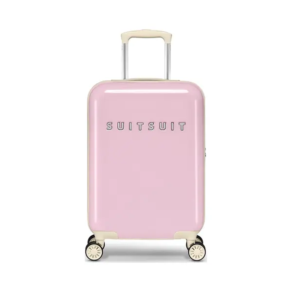 Suitsuit Handgepäck Koffer Mit 4 Rollen 55 X 35 X 20 Cm - Hartschalen Kabinentrolley Mit Tsa-Schloss - Fabulous Fifties Pink Dust thumbnail