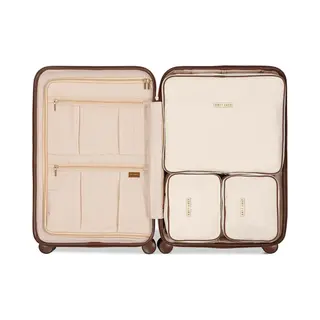 Suitsuit Fab Seventies - Packing Cubes - Set Van 3 - Reiskoffer 66 Cm - Koffer Organizer Set - Bagage Organizers - Wit