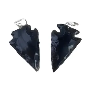 Ruben Robijn Speerpunt Hanger Obsidiaan Zwart