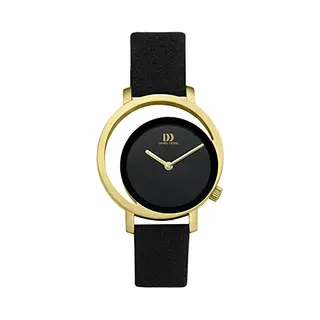 Danish Design Pico IV15Q1271 - Horloge - Unieke Niet-gecentreerde Wijzerplaat - Microfiber Band