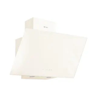 Wiggo We-E613G(C) - Schuine Afzuigkap - 60 Cm - Creme Glas