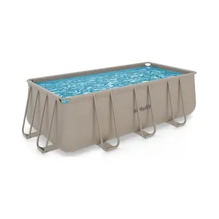 VirtuFit Rechthoekig Zwembad 400 X 200 X 122 Cm - Beige