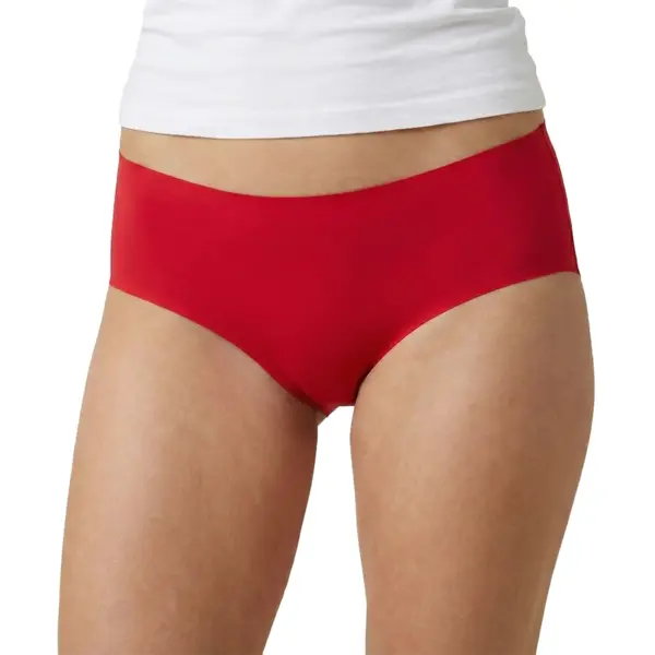 J&C Dames Hipster Naadloos - Microfiber Uni - Seamless Vrouwen Ondergoed - Invisible - Rood / M thumbnail