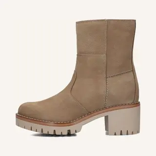 Ayana 853 Enkellaarsjes - Enkelboots Met Rits - Dames - Beige - Maat 39