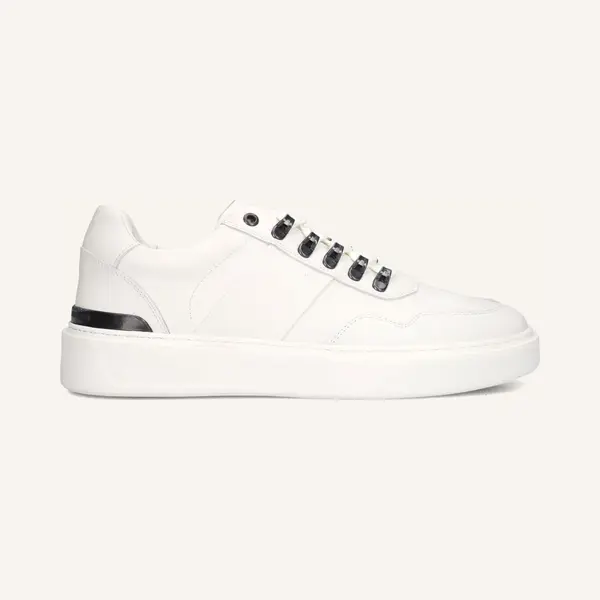 Stefano Lauran Star 003 Sneakers - Leer - Heren - Wit - Maat 44 thumbnail