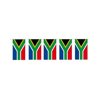 Slinger Zuid-Afrika - 400 Cm - Papier - Vlag - Landen Thema - Zuid-Afrikaanse Vlag - Feestdecoratie