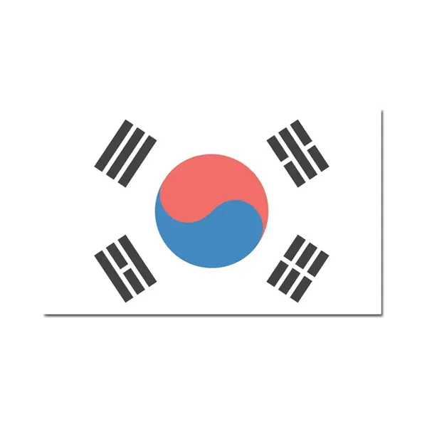 Vlag Van Zuid Korea - 90 X 150 Cm - Feestartikelen - Landen Thema - Supporters - Versiering thumbnail