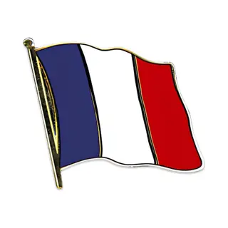 Pin Vlag Frankrijk - 2 Cm - Vlaggen Speldje - Supporter - Mini Broche - Landen - Ek/Wk