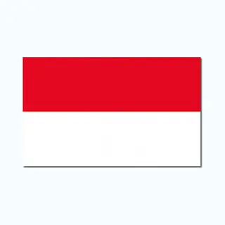 Luxe Vlag Indonesië - Indonesische Vlag - Polyester - 100 X 150 Cm - Wk Landen Vlaggen