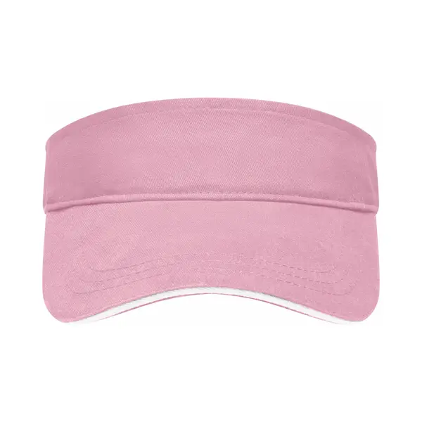 Myrtle Beach Zonneklep Uni Kleuren Roze/wit thumbnail