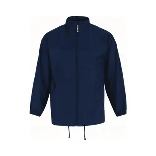 B&C Windbreaker - Sirocco Windjas - Donkerblauw - Heren Met Capuchon L Marine