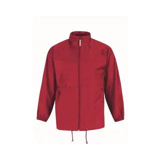B&C Heren Regenkleding - Sirocco Windjas/regenjas In Het Rood - Volwassenen S (48) Rood