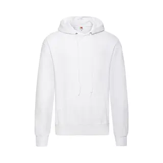 Fruit Of The Loom Sweater - Met Capuchon - Wit - Volwassenen - Hoodie Xl