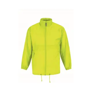 B&C Windjas/regenjas Voor Heren Geel Maat L