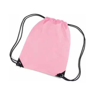 Nylon Rugzak Roze Met Koordsluiting