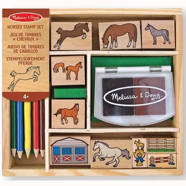 Houten Paarden Stempelset thumbnail
